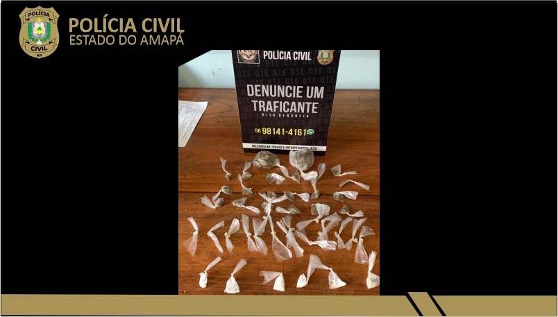 POLÍCIA CIVIL PRENDE HOMEM COM MACONHA, CRACK E COCAÍNA EM MACAPÁ